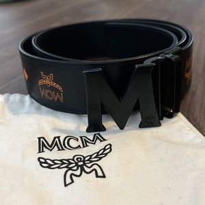 MCM Reversible Signature Belt